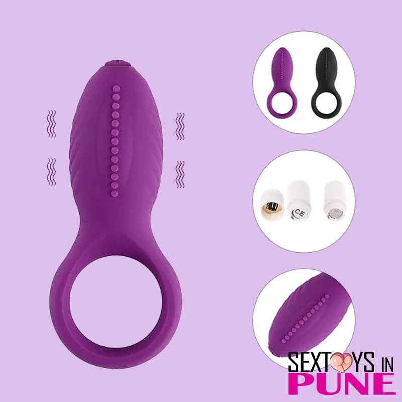 Vibrating Pleasure Cock Ring CR-026