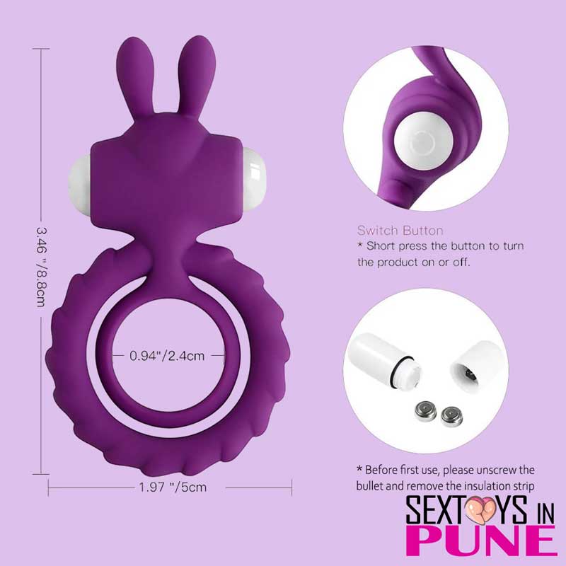 Classic Rabbit Dual Vibrating Cock Ring CR-027